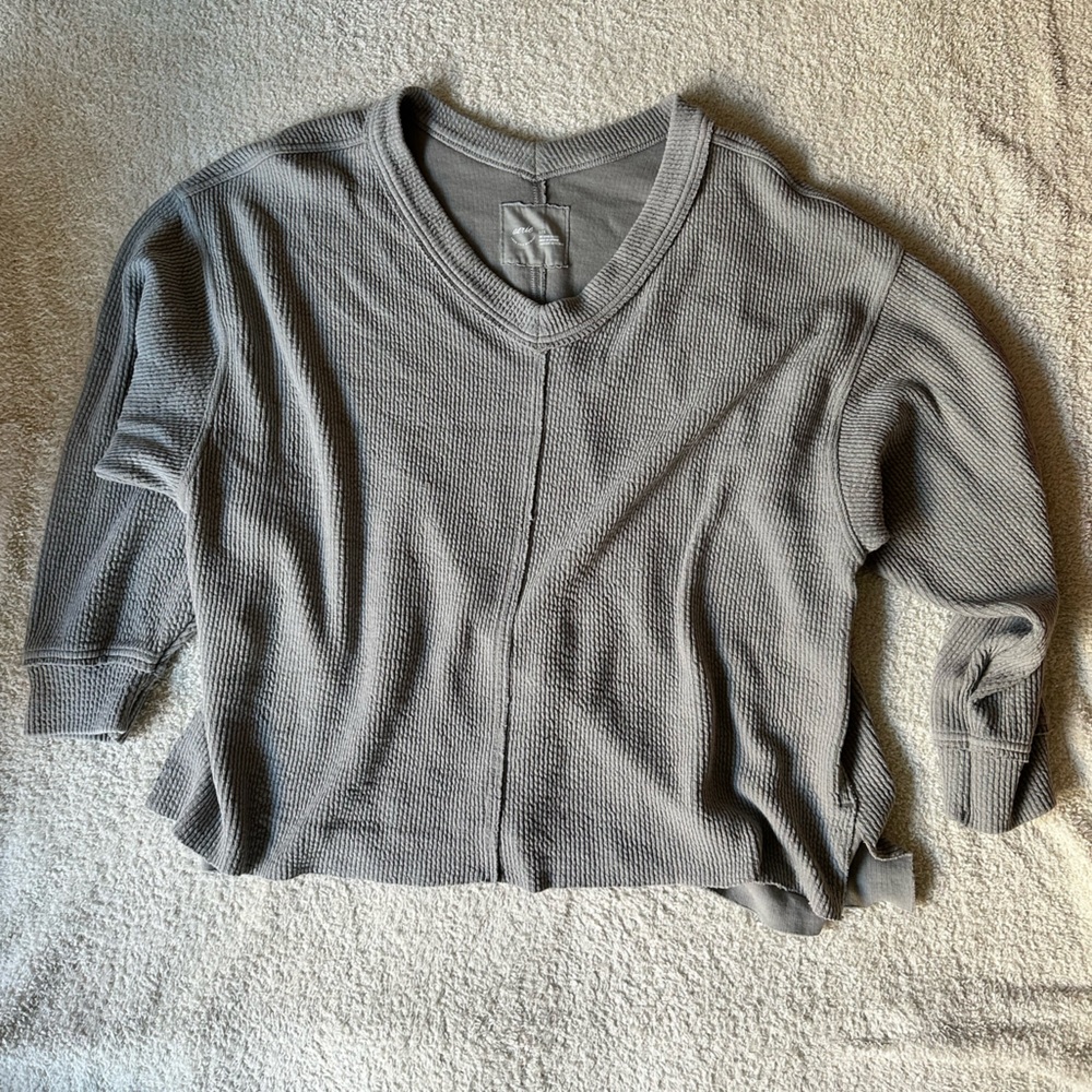 AERIE V-neck Sweatshirt